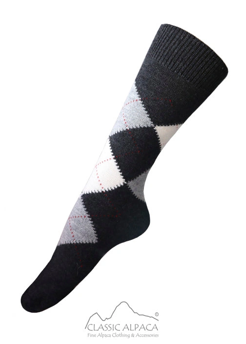 Cozy Alpaca Argyle Socks A Touch of Classic Style