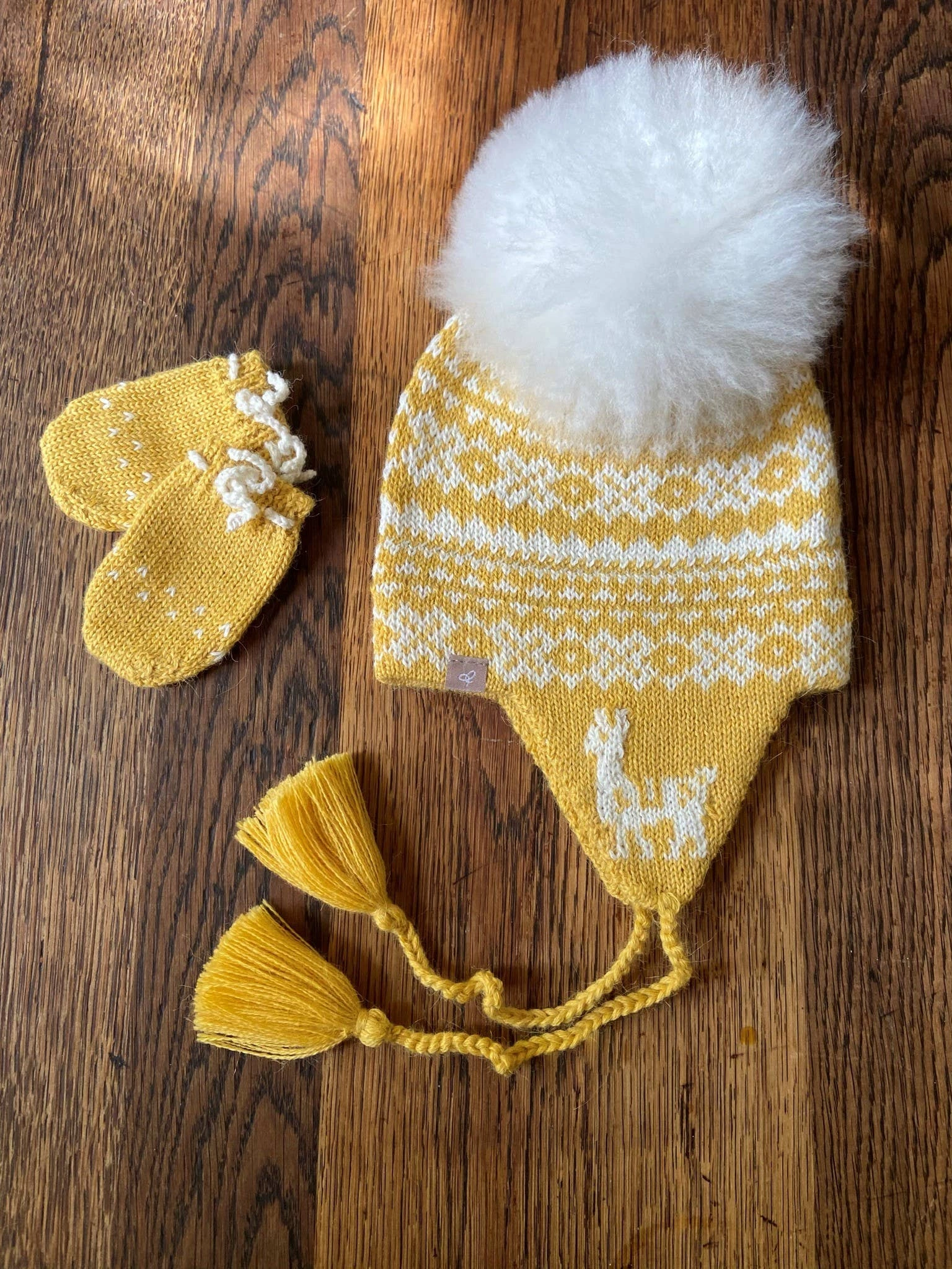 Sunny Alpaca Earflap Hat for Baby Smiles