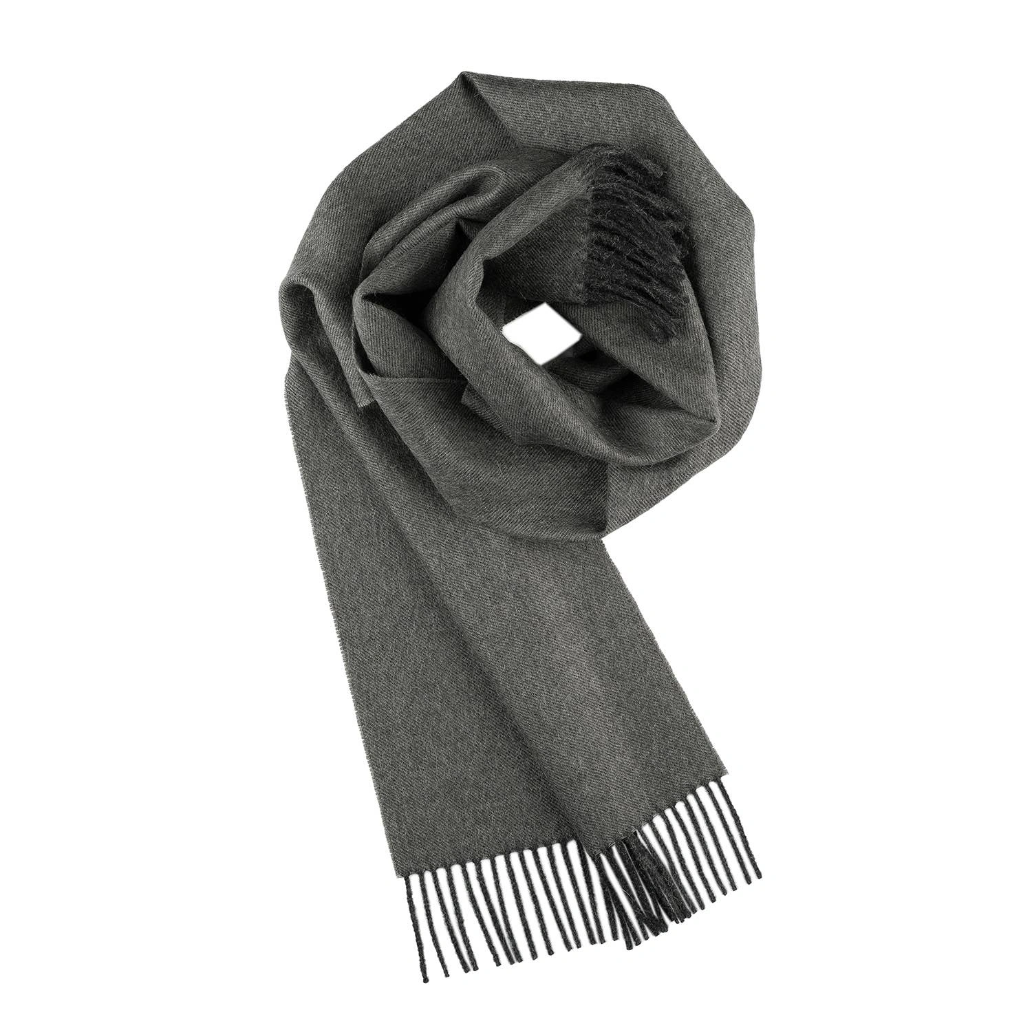 Carbon Cashmere Soft Baby Alpaca Scarf Luxe Warmth